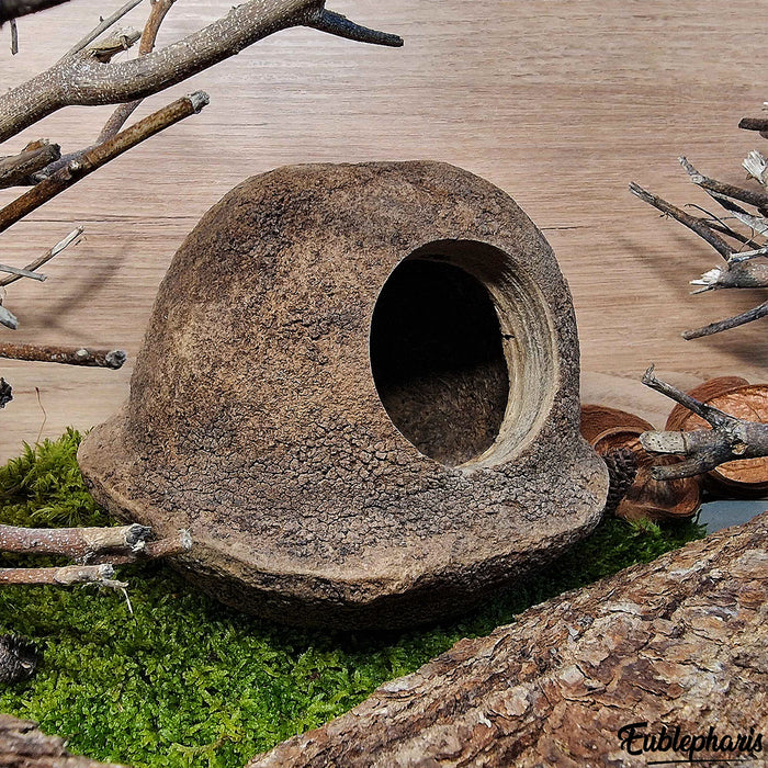 [TARIF PRO]Cachette pour Rongeur, Terrarium et Aquarium : Cachette Gaia 15cm - Eublepharis